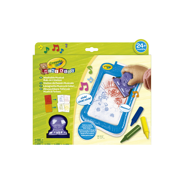 Crayola - Estação de Arte de Fricção Musical Lavável 