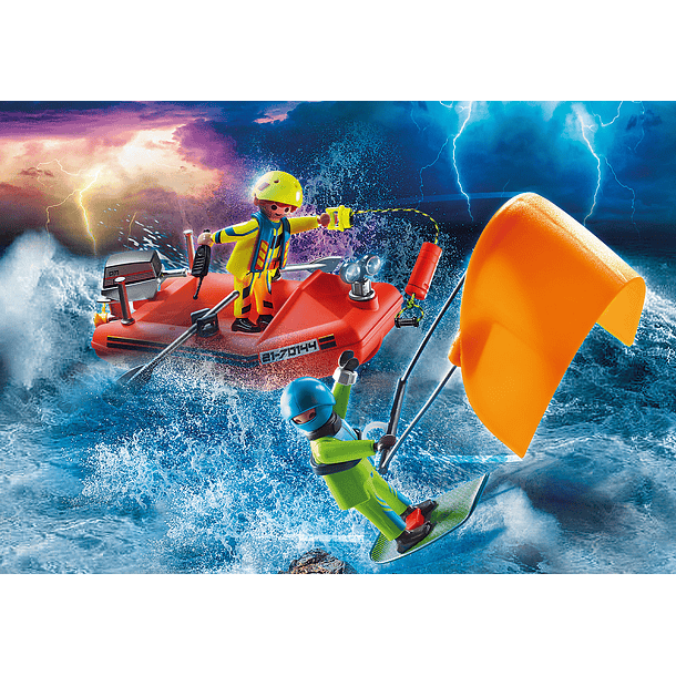 Resgate Marítimo: Resgate de Kitesurfer com Barco 3