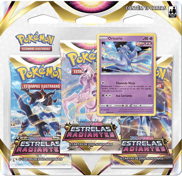 Pokémon - Oricorio Estrelas Radiantes 3 Booster 