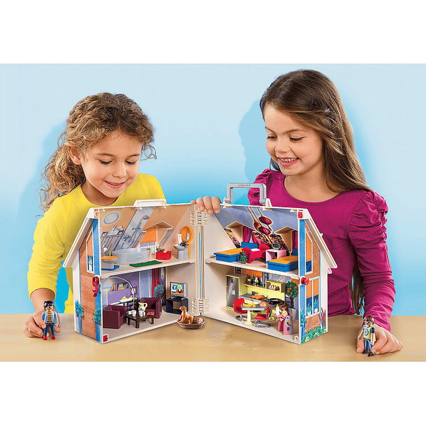 Casa de Bonecas Maleta Azul 4