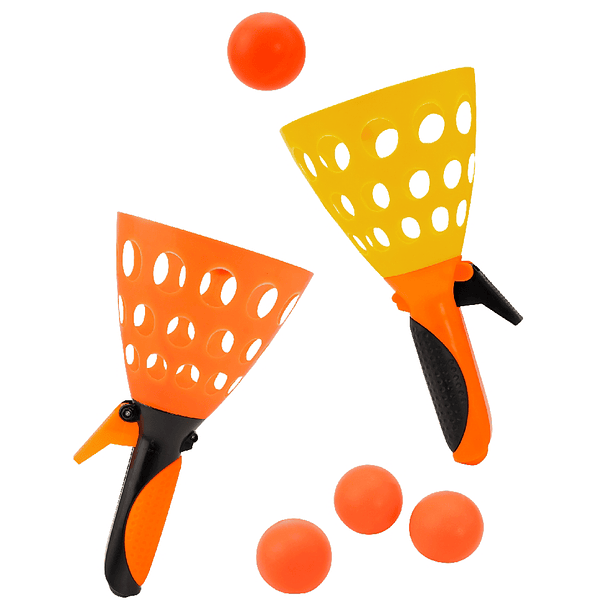 Mini Lançador de Bolas - Laranja e Amarelo 2
