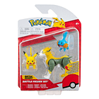 Figuras de Batalha - Pikachu + Mudkip + Boltund 1