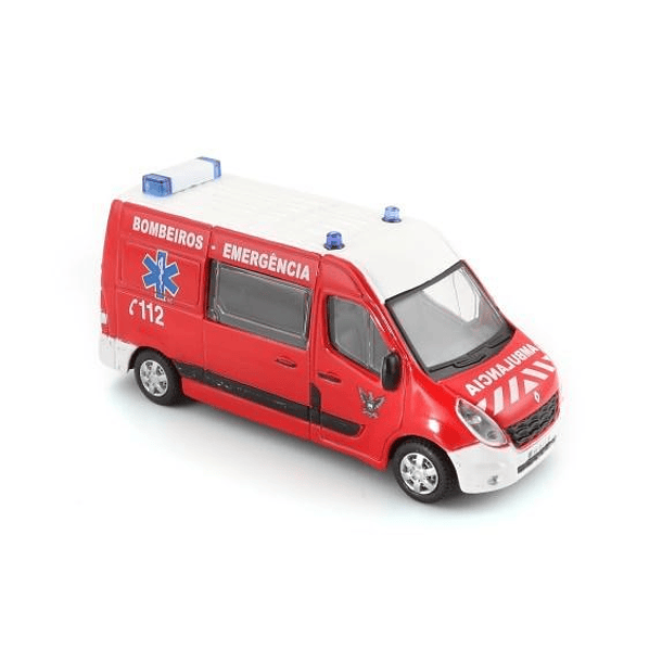 Bburago 1:43 - Ambulância Bombeiros Renault Master 