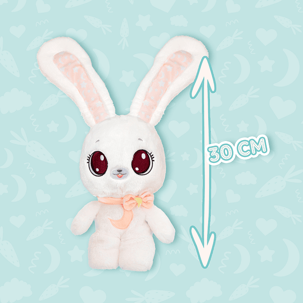 PeekaPets - Peluche Bunny White Peach 2