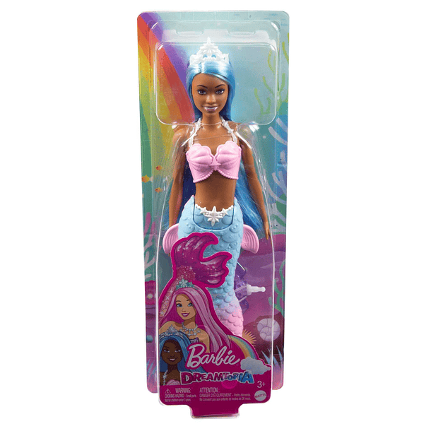 Barbie - Sereia Tiara Branca e Azul 1