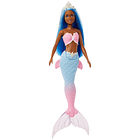 Barbie - Sereia Tiara Branca e Azul 2