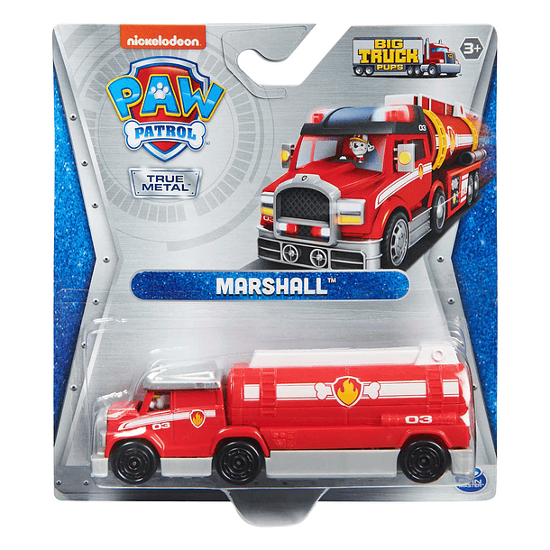 Patrulha Pata Big Trucks - Veículo Die Cast Marshall 1