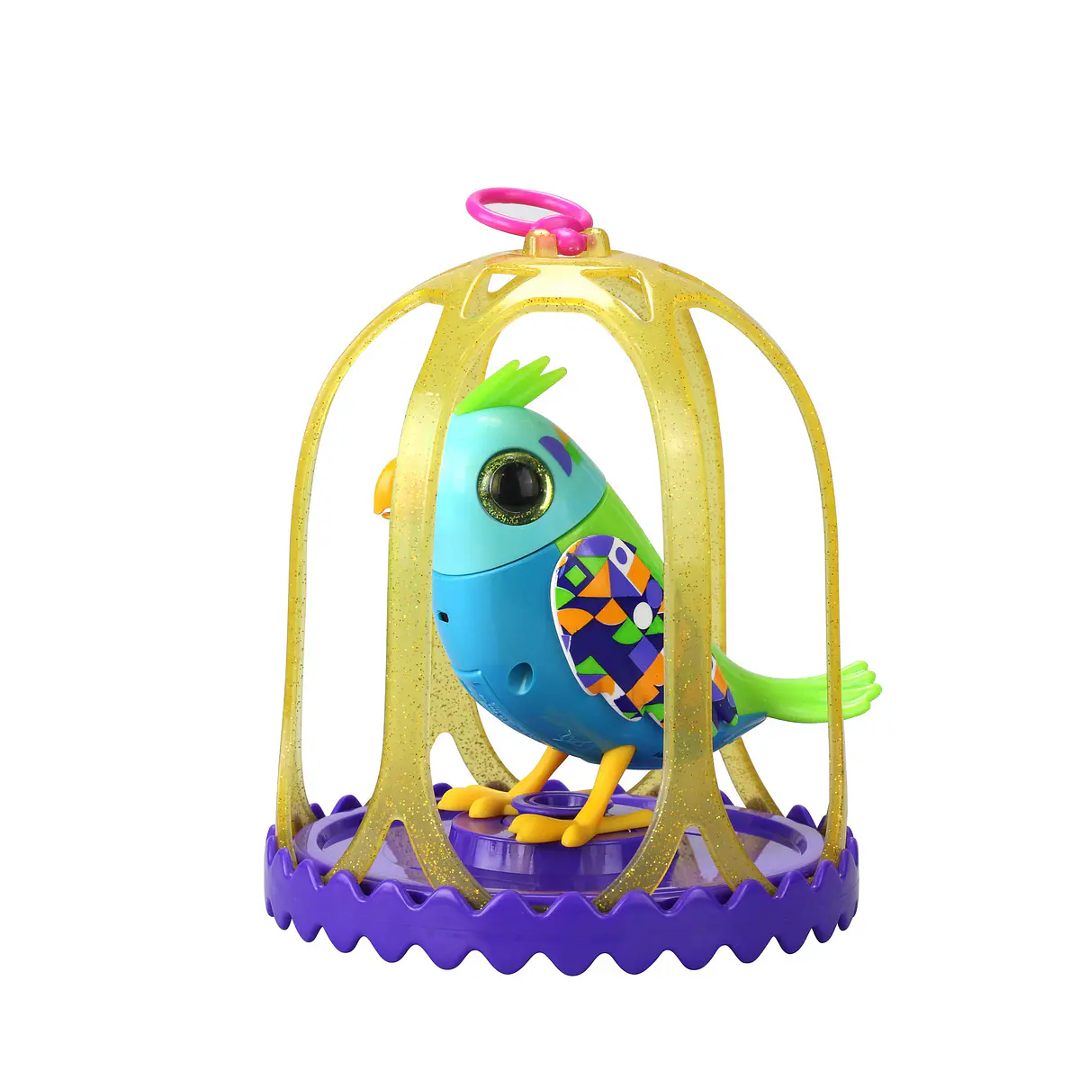 DigiBirds S2 - Pássaro com Gaiola Rosa | Cubos Luminosos