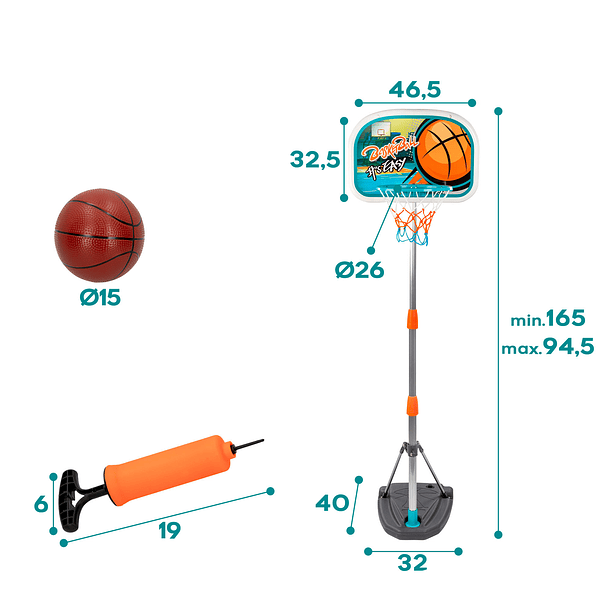 CB Sports - Cesto de Basquete Grande 3