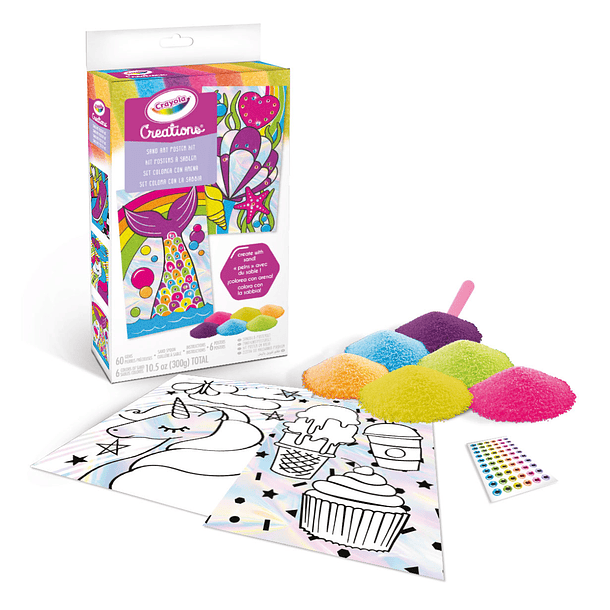 Crayola Creations - Set Pósters de Areia de Cores 