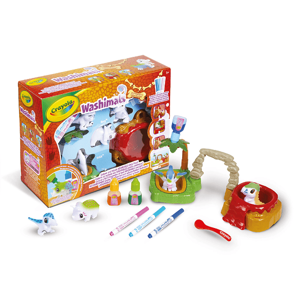 Washimals - Vulcão e 4 Dinossauros 