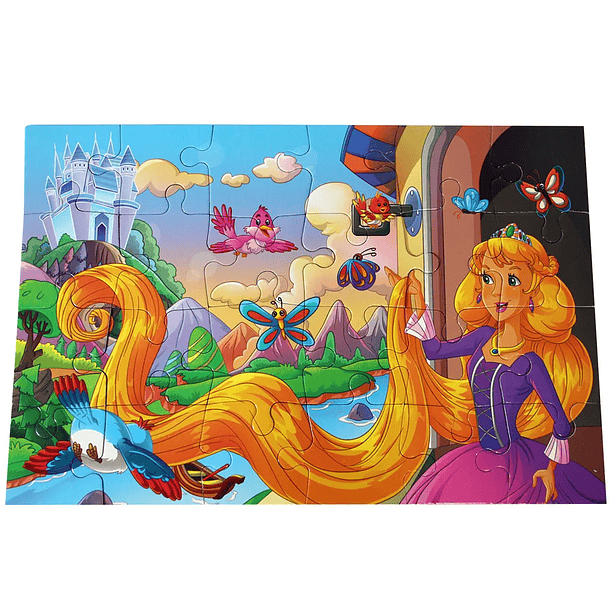 Clássicos com Puzzle - Rapunzel 2