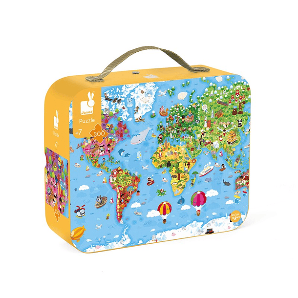 Puzzle Gigante Atlas do Mundo 300 Peças 1