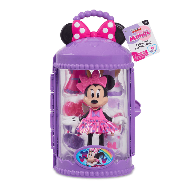 Minnie Fabulous Fashion Doll - Caixa Roxa 1