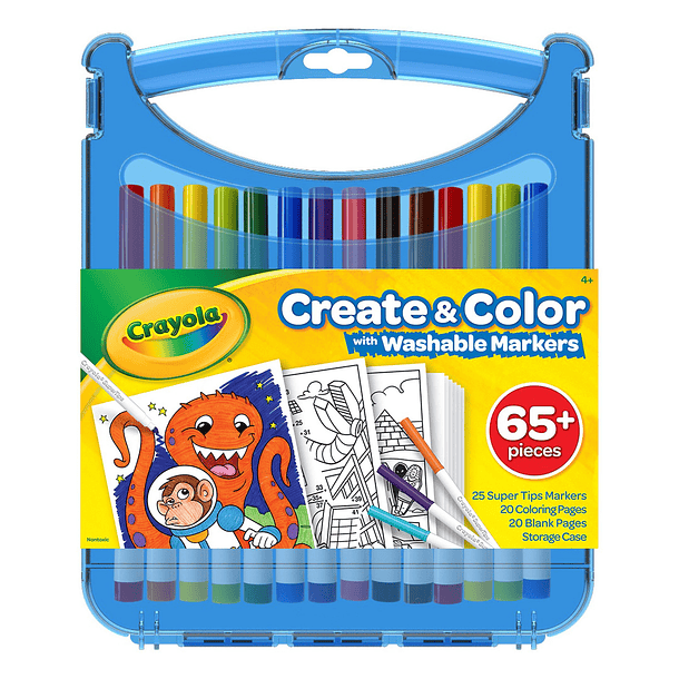 Crayola Create & Color - Mala com Marcadores Laváveis 1