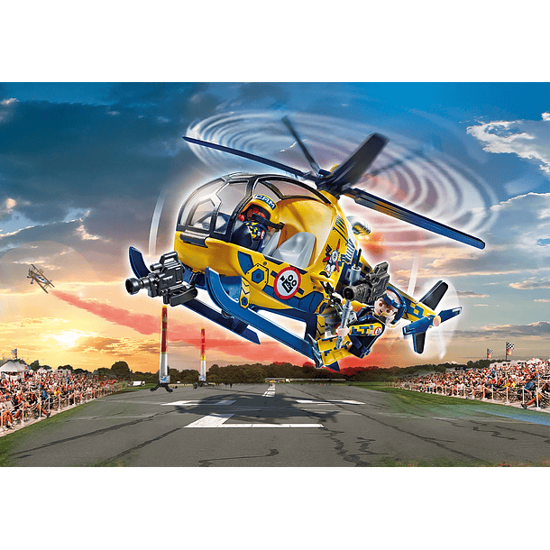Air Stuntshow Helicóptero Rodagem de Filme 3