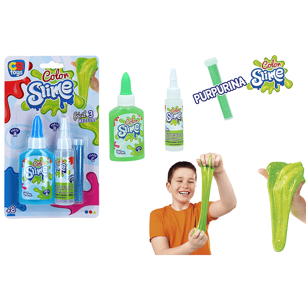 Color Slime - Fabrica o teu Slime com Purpurina 