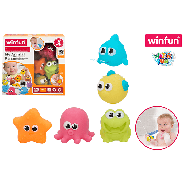 WinFun - Conjunto 5 Animais do Banho 