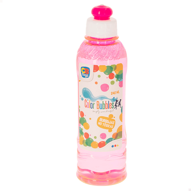 Color Bubbles - Mini Líquido para Bolas de Sabão Rosa 