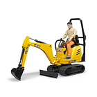 Micro Escavadora JCB 8010 CTS com Trabalhador 1