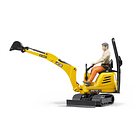 Micro Escavadora JCB 8010 CTS com Trabalhador 3