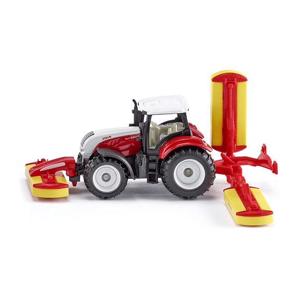Siku - Tractor Steyr com Poettinger Mower Combination 
