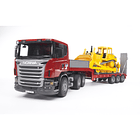 Camião Transporte Scania R-Series com Bulldozer CAT 1