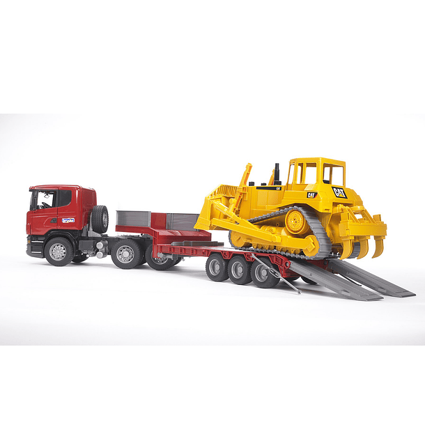 Camião Transporte Scania R-Series com Bulldozer CAT 3