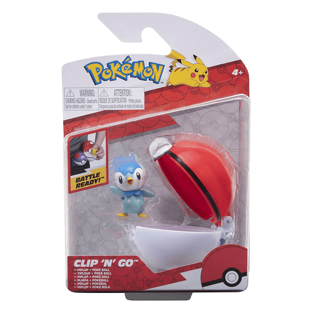 Pokémon Clip 'N' Go - Piplup + Poké Ball 