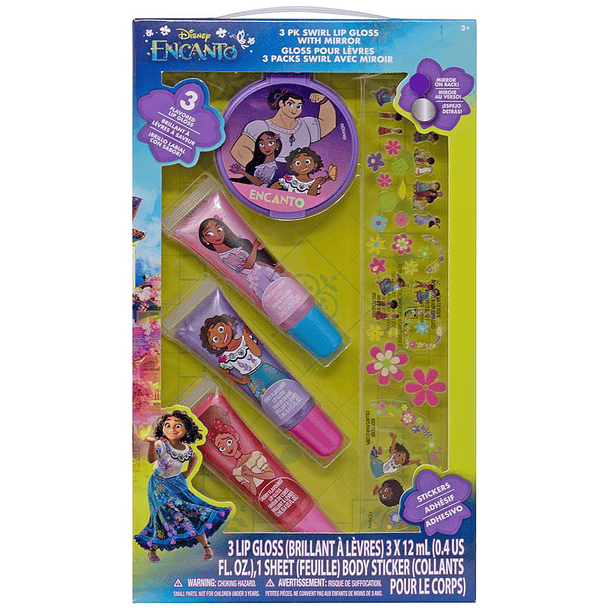 Encanto - Conjunto 3 Lip Gloss + Espelho 
