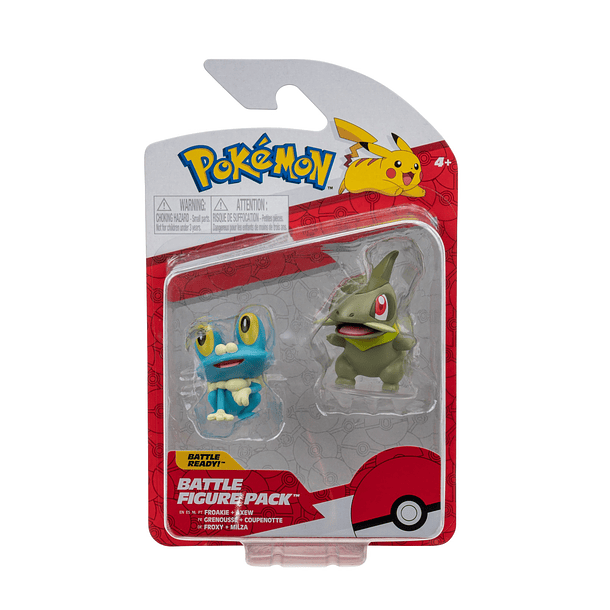 Pokémon Battle Figure Pack - Froakie + Axew 1