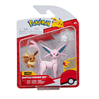 Pokémon Battle Figure Set - Eevee + Espeon + Snom 1