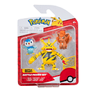 Pokémon Battle Figure Set - Piplup + Electabuzz + Vulpix 1