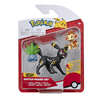 Battle Figure Set - Oddish + Umbreon + Chimchar 1