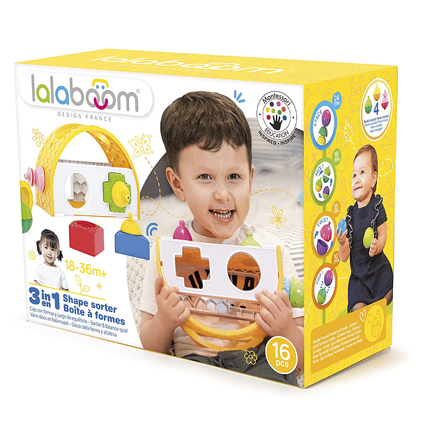 Lalaboom - Caixa de Formas 3 em 1 1