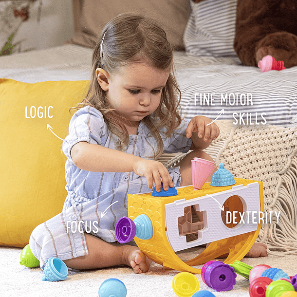 Lalaboom - Caixa de Formas 3 em 1 6