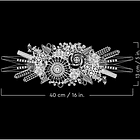  Peça de Centro de Flores Secas 4