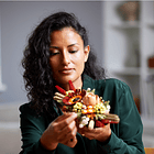  Peça de Centro de Flores Secas 5