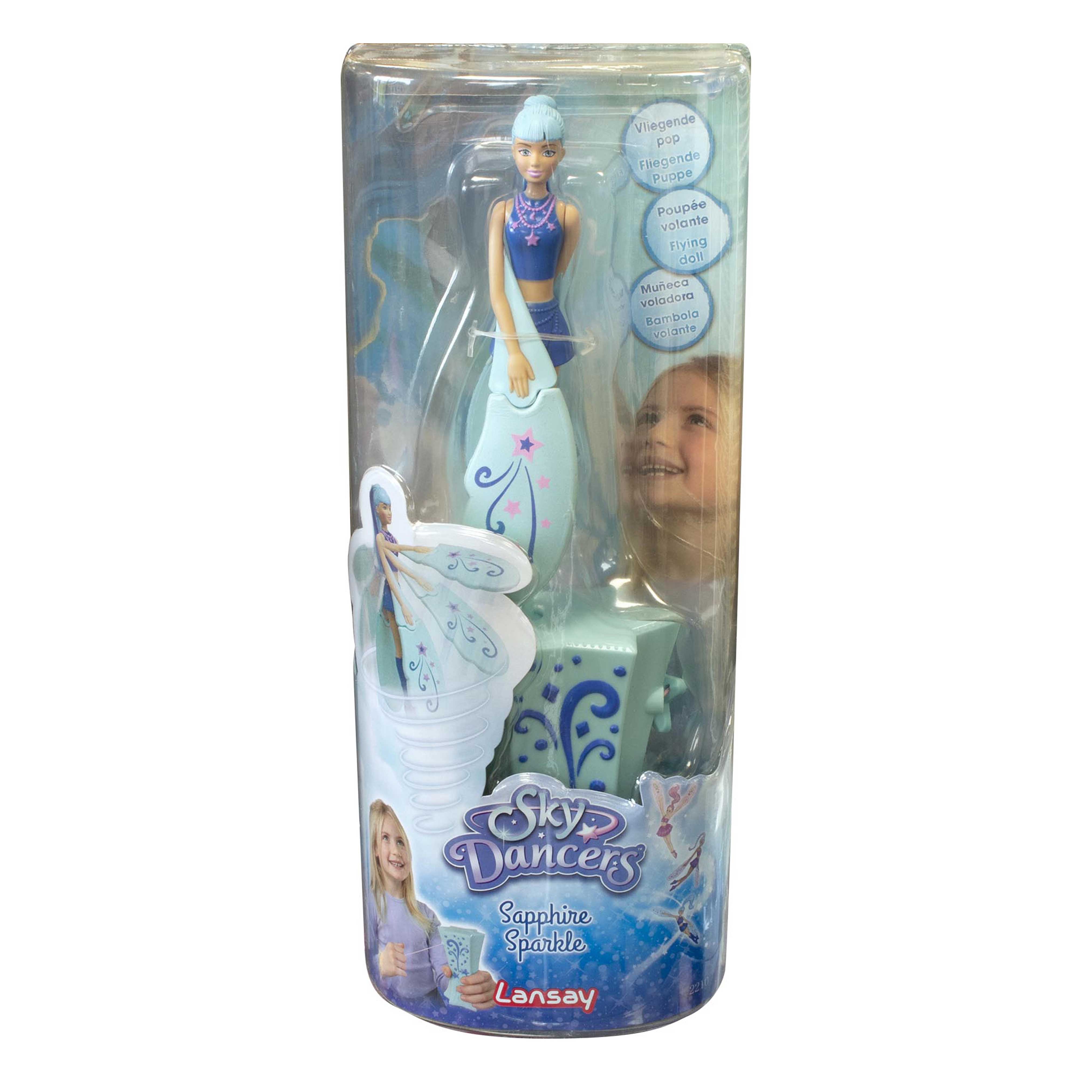 Sky Dancers – Bambola Volante Sapphire Sparkle – Gioco Magico Per Bambine Da 6 Anni – Lansay