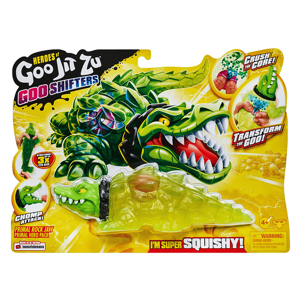 Goo Jit Zu Goo Shifters - Figura Primal Rock Jaw 1