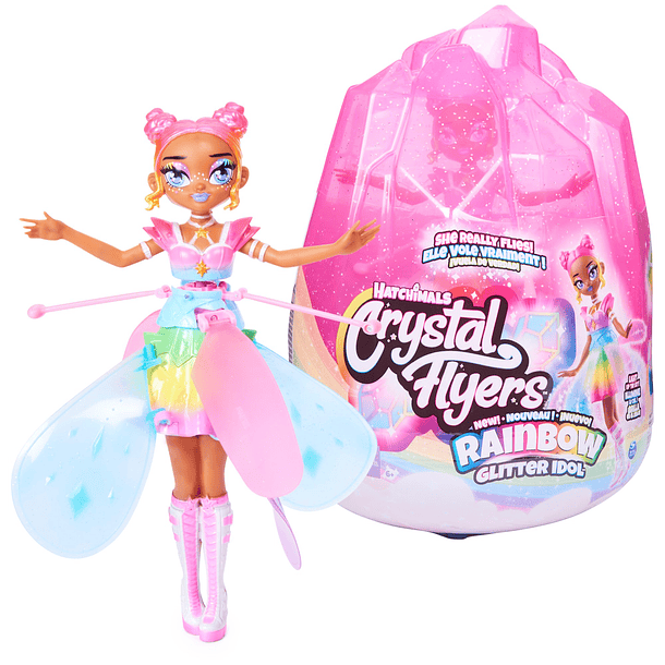 Crystal Flyers - Fada Voadora Rainbow Glitter Idol 1