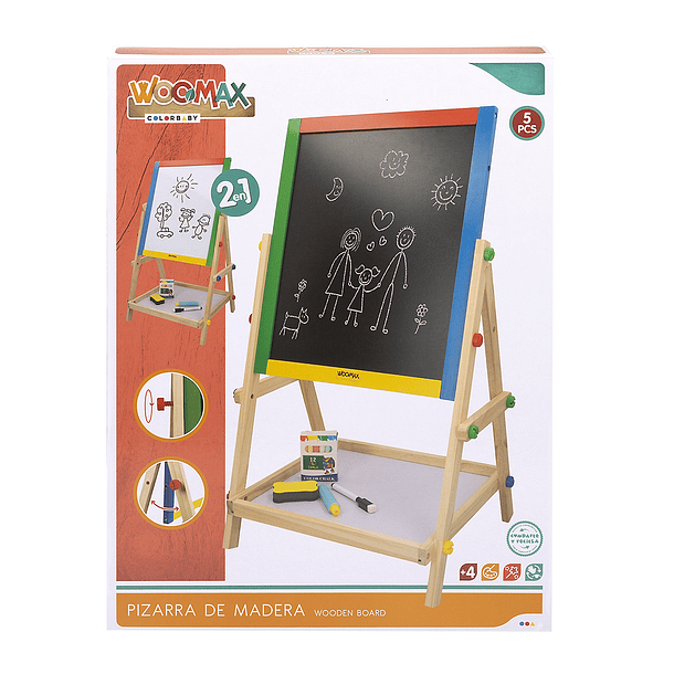 Woomax - Quadro Madeira 2 em 1 35 x 65 cm 1