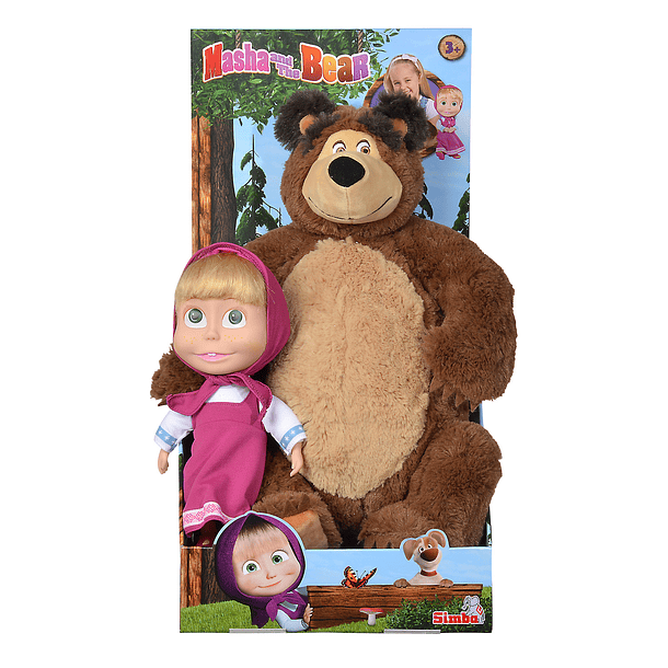 Masha e o Urso - Boneca Masha 23 cm + Urso de Peluche 1