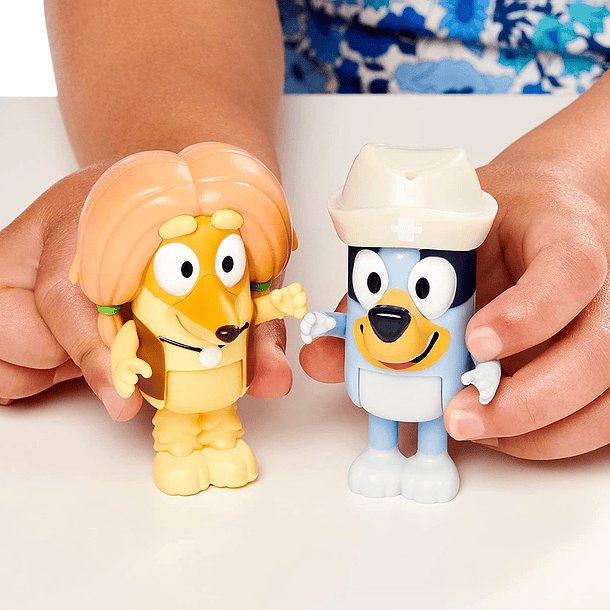 Bluey - Pack Figuras Doctor Checkup 4