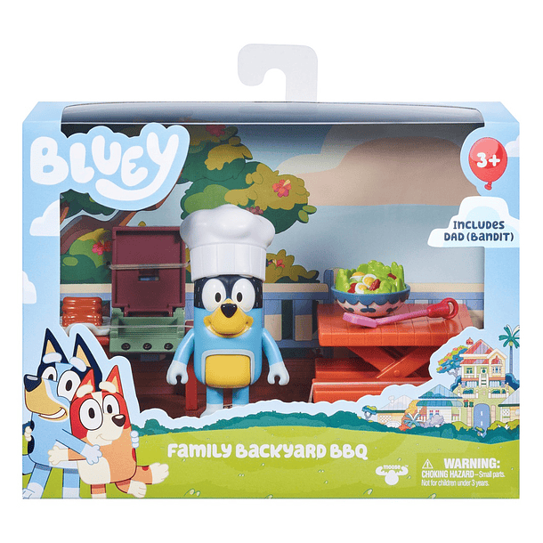 Bluey - Mini Playset Family Backyard BBQ 1
