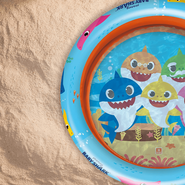 Piscina de 2 Aros - Baby Shark 3
