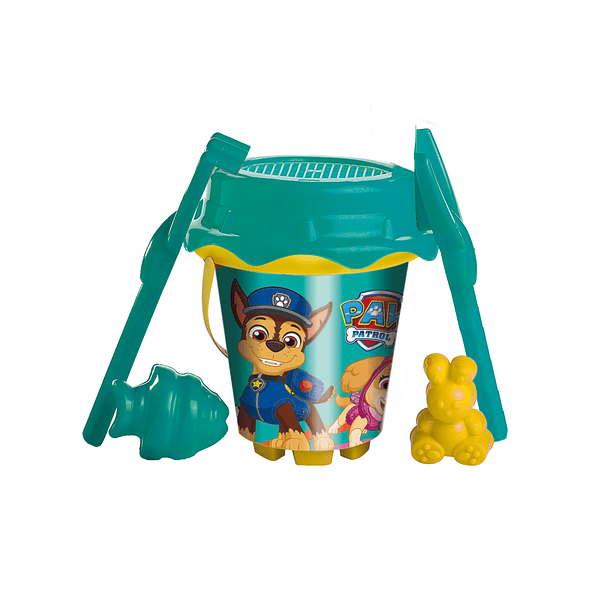 Balde de Praia da Patrulha Pata e Moldes 