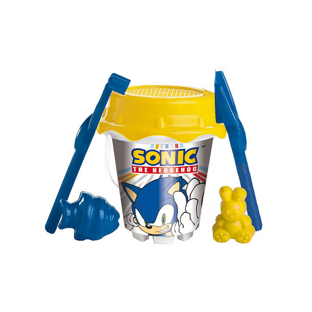Balde de Praia do Sonic e Moldes 