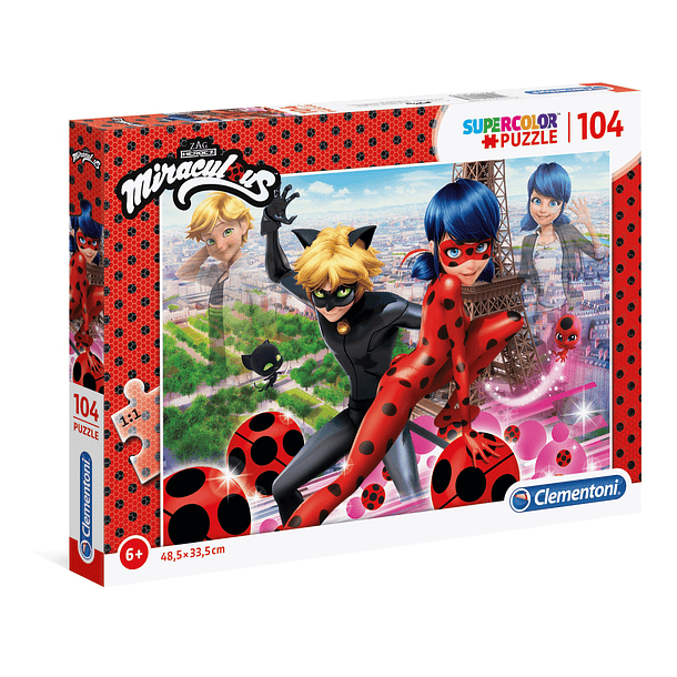 Puzzle 104 pçs - Ladybug 1