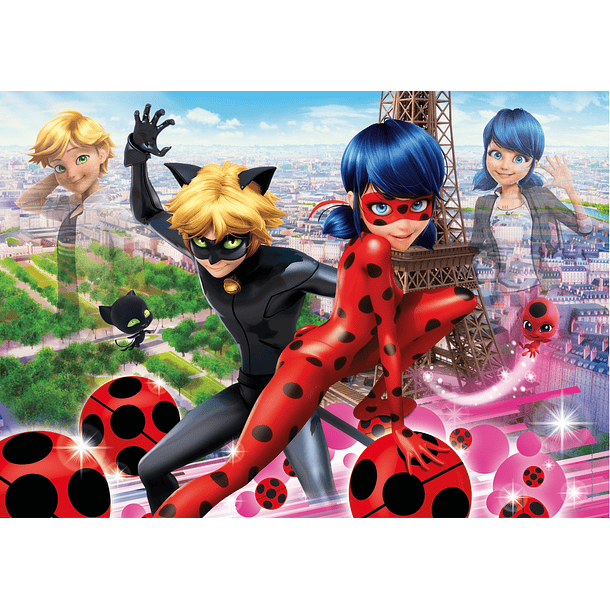 Puzzle 104 pçs - Ladybug 2